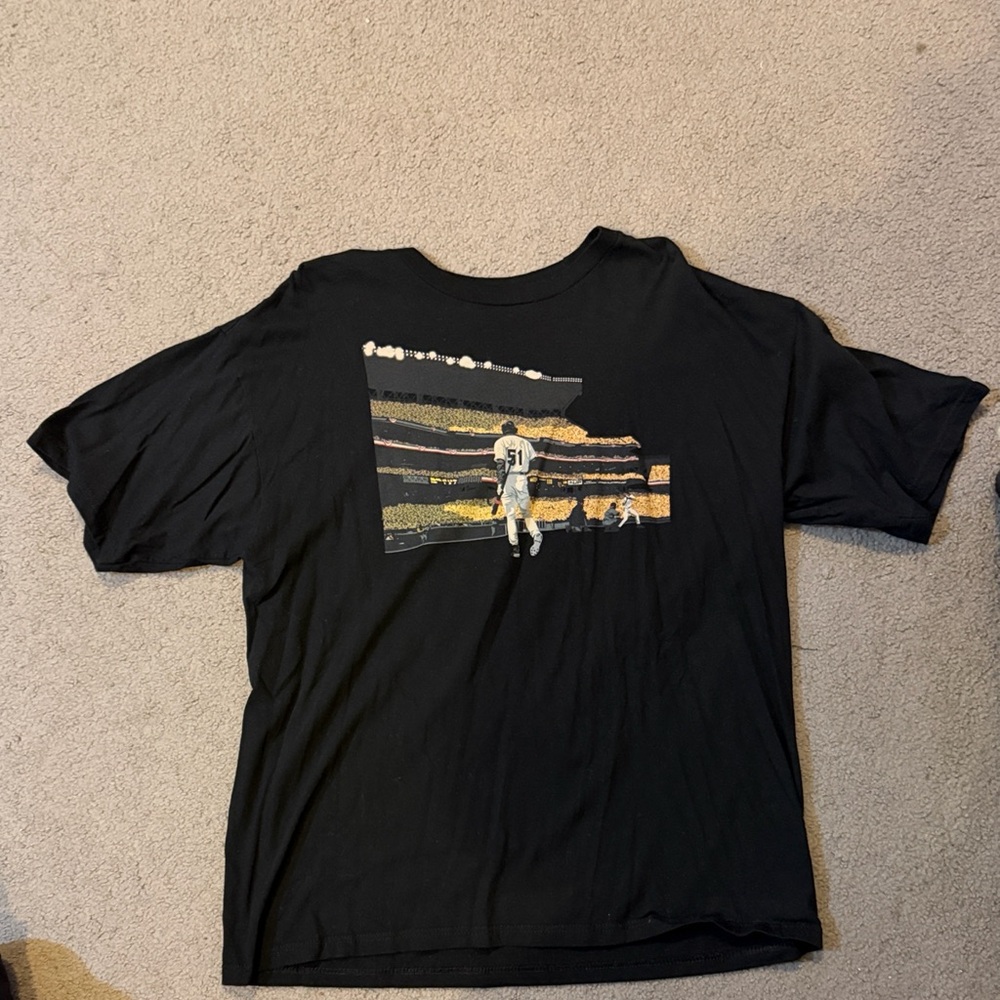 Mens Upper Playground Black Ichiro Suzuki #51 Graphic Tee XL